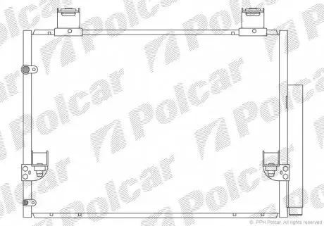 8192K81K Радіатори кондиціонера POLCAR підбір по vin на Brocar