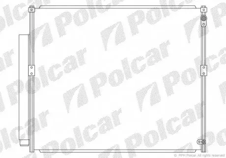 8191K81K Радиаторы кондиционера POLCAR підбір по vin на Brocar