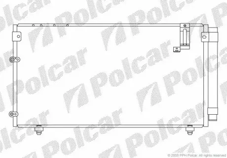 8187K81K Радіатор кондиціонера POLCAR підбір по vin на Brocar