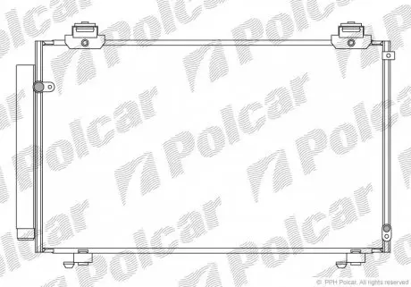 8186K82K Радіатор кондиціонера POLCAR підбір по vin на Brocar