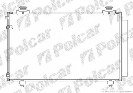 8186K81K Радиаторы кондиционера POLCAR підбір по vin на Brocar