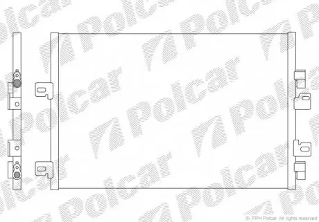 6061K8C2 Радіатори кондиціонера POLCAR підбір по vin на Brocar
