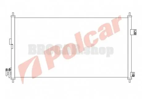 2746K8C1 Радіатор кондиціонера POLCAR підбір по vin на Brocar
