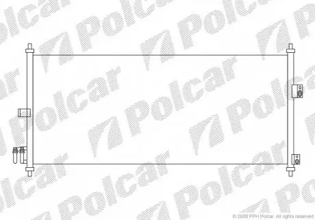 2733K8C1S Радіатор кондиціонера POLCAR підбір по vin на Brocar