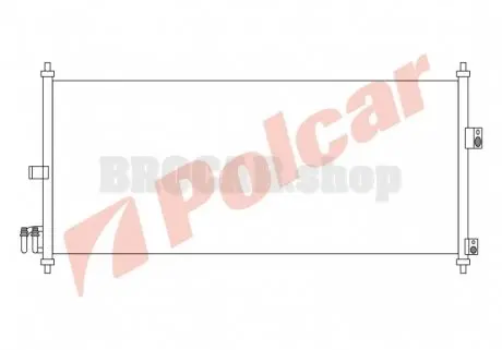 2733K8C1 Радиаторы кондиционера POLCAR підбір по vin на Brocar