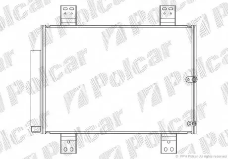 2621K81K Радиаторы кондиционера POLCAR подбор по vin на Brocar