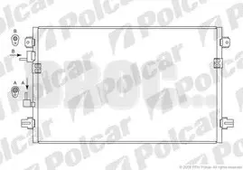 2460K8C1 Радіатор кондиціонера POLCAR підбір по vin на Brocar