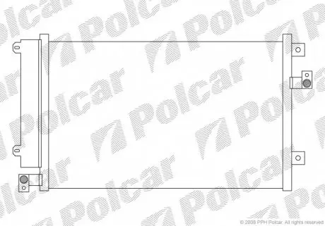 3066K82X Радіатор кондиціонера POLCAR підбір по vin на Brocar