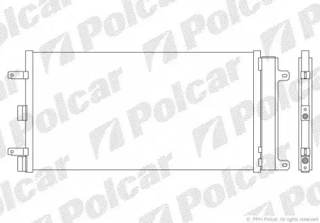 3041K8C1 Радиаторы кондиционера POLCAR підбір по vin на Brocar