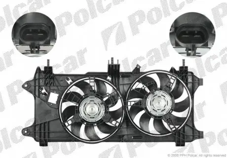 304123W5 Вентилятор з корпусом / кронштейном POLCAR підбір по vin на Brocar
