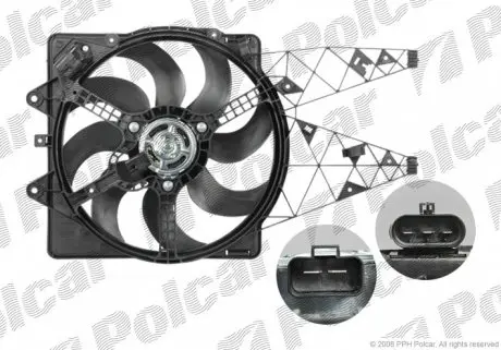 302423W4 Вентиляторы радиаторов POLCAR подбор по vin на Brocar