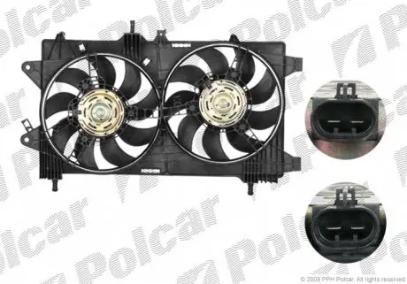 302323W5 Вентилятори радіаторів POLCAR підбір по vin на Brocar