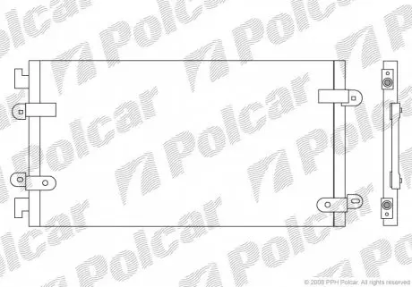3022K8C3 Радіатор кондиціонера POLCAR підбір по vin на Brocar