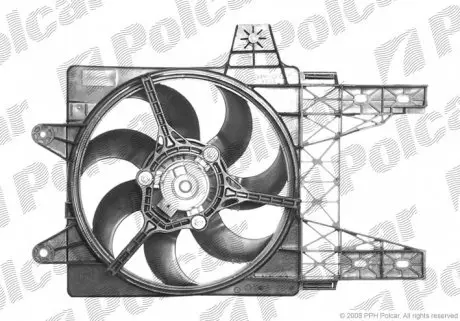 301723W1 Вентиляторы радиаторов POLCAR подбор по vin на Brocar
