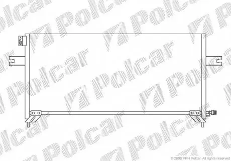 2796K8C1 Радіатор кондиціонера POLCAR підбір по vin на Brocar