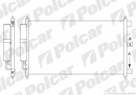 2787K81K Радиаторы кондиционера POLCAR подбор по vin на Brocar