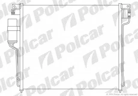 2783K8C1 Радиаторы кондиционера POLCAR подбор по vin на Brocar