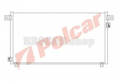 2777K8C3 Радіатори кондиціонера POLCAR підбір по vin на Brocar