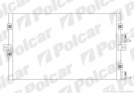 2450K8C3 Радиаторы кондиционера POLCAR подбор по vin на Brocar