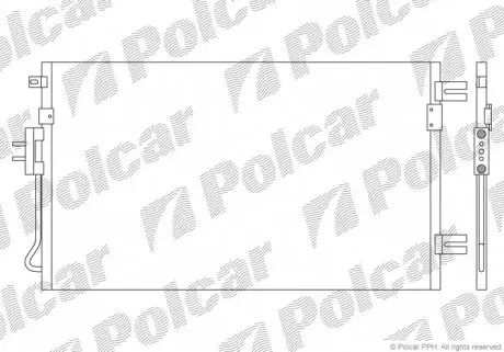 2421K8C1 Радиаторы кондиционера POLCAR підбір по vin на Brocar
