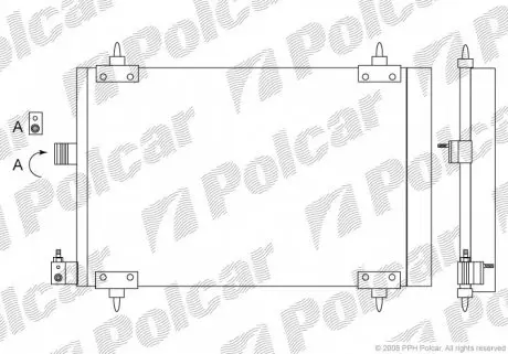 2327K8C2S Радиаторы кондиционера POLCAR подбор по vin на Brocar