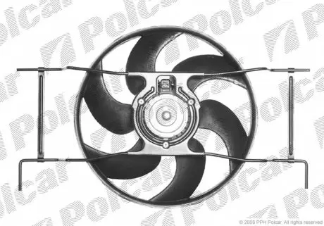 232423W1 Вентилятор з корпусом / кронштейном POLCAR підбір по vin на Brocar
