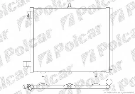 2316K8C2 Радіатори кондиціонера POLCAR підбір по vin на Brocar