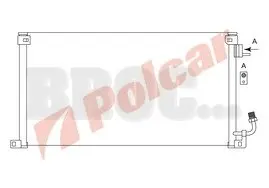 2306K8C2 Радіатор кондиціонера POLCAR підбір по vin на Brocar