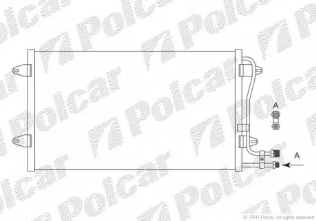 9571K8C1S Радіатори кондиціонера POLCAR підбір по vin на Brocar