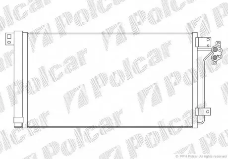 9568K81K Радиаторы кондиционера POLCAR подбор по vin на Brocar