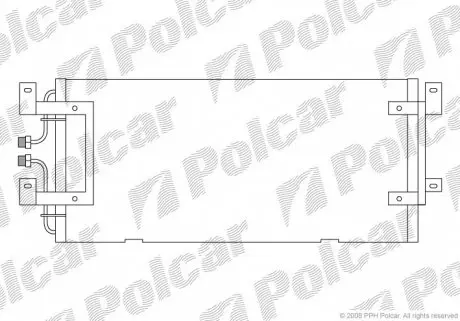 9566K8C1 Радиаторы кондиционера POLCAR подбор по vin на Brocar