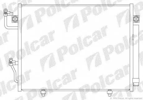 5274K81K Радіатори кондиціонера POLCAR підбір по vin на Brocar