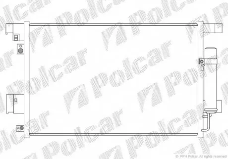 5266K81K Радіатори кондиціонера POLCAR підбір по vin на Brocar