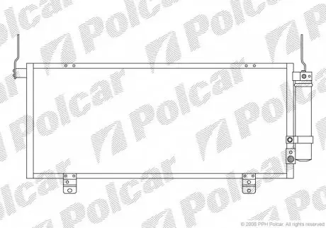 5246K8C1 Радіатор кондиціонера POLCAR підбір по vin на Brocar