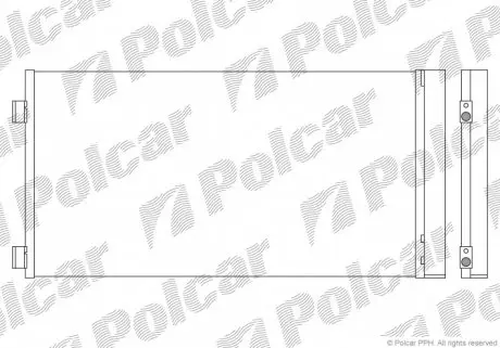 5103K8C1 Радіатори кондиціонера POLCAR підбір по vin на Brocar