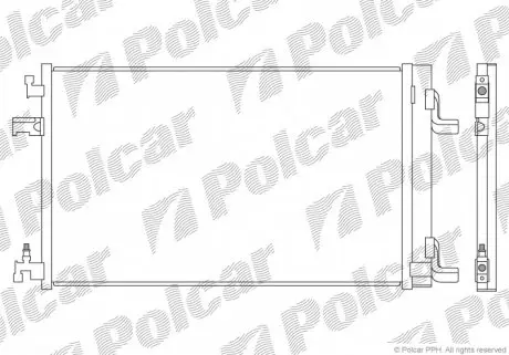 5511K82K Радіатори кондиціонера POLCAR підбір по vin на Brocar
