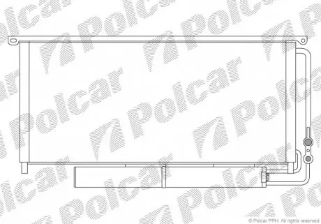 5096K8C1 Радиаторы кондиционера POLCAR подбор по vin на Brocar