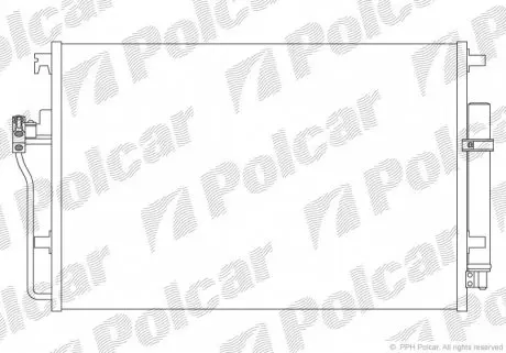 5065K8C1S Радиаторы кондиционера POLCAR подбор по vin на Brocar