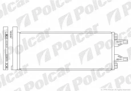 5770K8C2S Радіатор кондиціонера POLCAR підбір по vin на Brocar