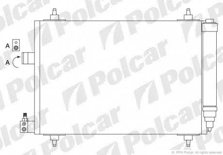 5748K8C1S Радиаторы кондиционера POLCAR подбор по vin на Brocar