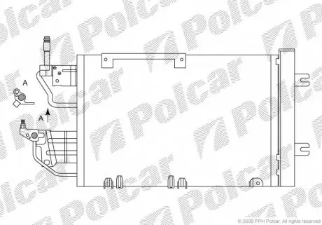5509K8C5S Радіатори кондиціонера POLCAR підбір по vin на Brocar