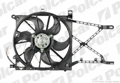 550923W2 Вентилятор з корпусом / кронштейном POLCAR підбір по vin на Brocar
