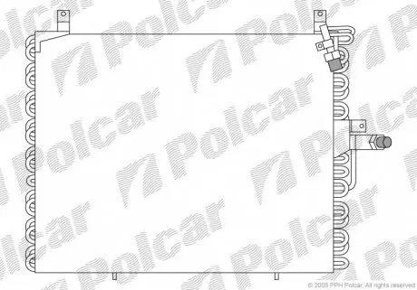 5014K8A4 Радіатор кондиціонера POLCAR підбір по vin на Brocar
