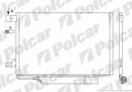5006K81X Радіатор кондиціонера POLCAR підбір по vin на Brocar