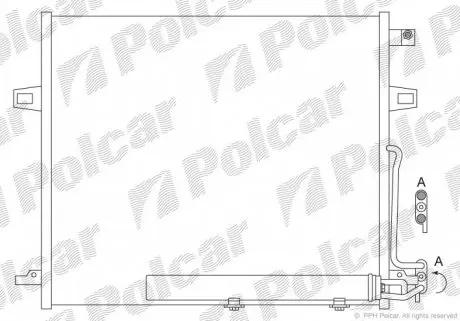 5045K8C1 Радіатор кондиціонера POLCAR підбір по vin на Brocar