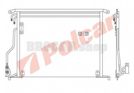 5025K8C1 Радиаторы кондиционера POLCAR подбор по vin на Brocar