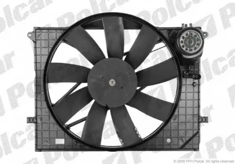 502523W1 Вентилятор з корпусом / кронштейном POLCAR підбір по vin на Brocar