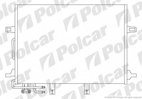 5016K8C1S Радиаторы кондиционера POLCAR подбор по vin на Brocar