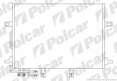 5016K8C1S Радіатори кондиціонера POLCAR підбір по vin на Brocar