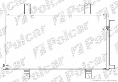 4548K81K Радіатори кондиціонера POLCAR підбір по vin на Brocar